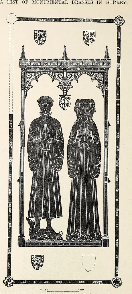 An illustration from Surrey archaeological collections, relating to the history and antiquities of the county, 1912, leaf 111