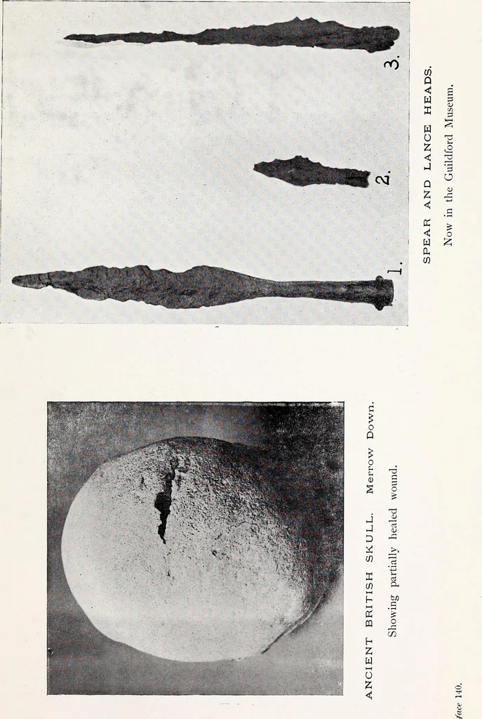 An illustration from Surrey archaeological collections, relating to the history and antiquities of the county, 1912, leaf 202