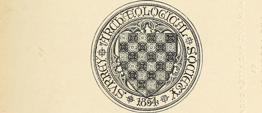 An illustration from Surrey archaeological collections, relating to the history and antiquities of the county, 1912, leaf 6