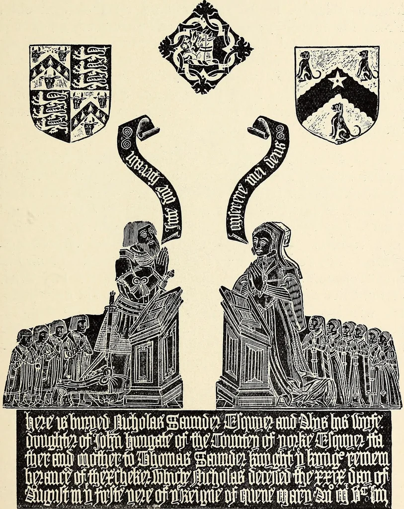 An illustration from Surrey archaeological collections, relating to the history and antiquities of the county, 1913, leaf 98
