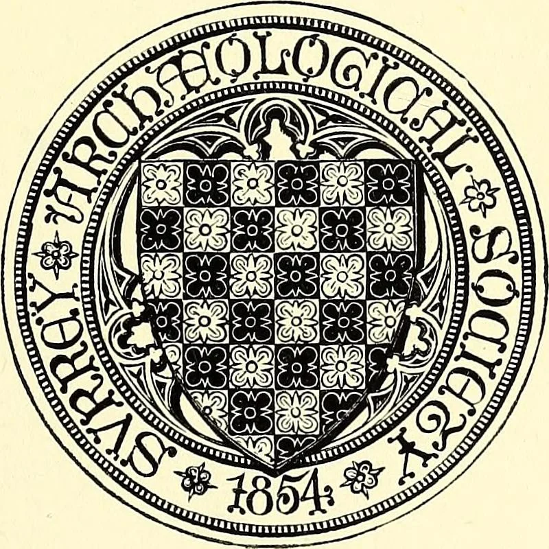An illustration from Surrey archaeological collections, relating to the history and antiquities of the county, 1916, leaf 20