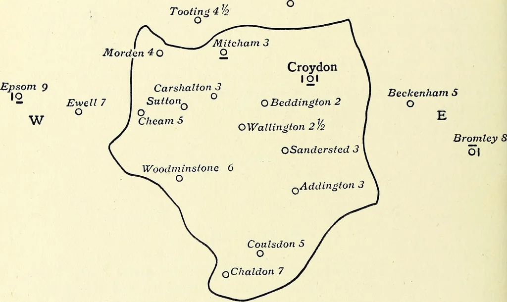 An illustration from Surrey archaeological collections, relating to the history and antiquities of the county, 1916, leaf 203