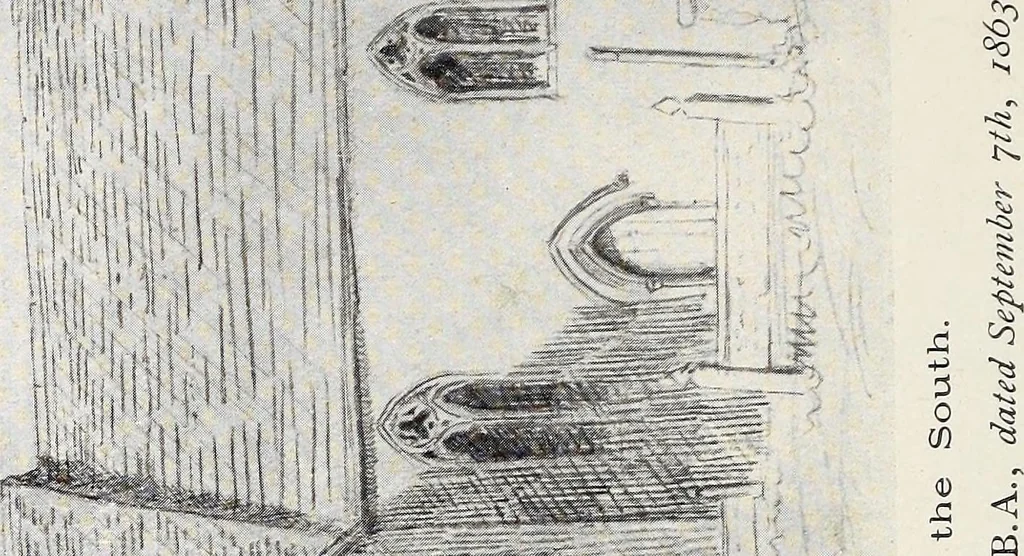 An illustration from Surrey archaeological collections, relating to the history and antiquities of the county, 1919, leaf 37