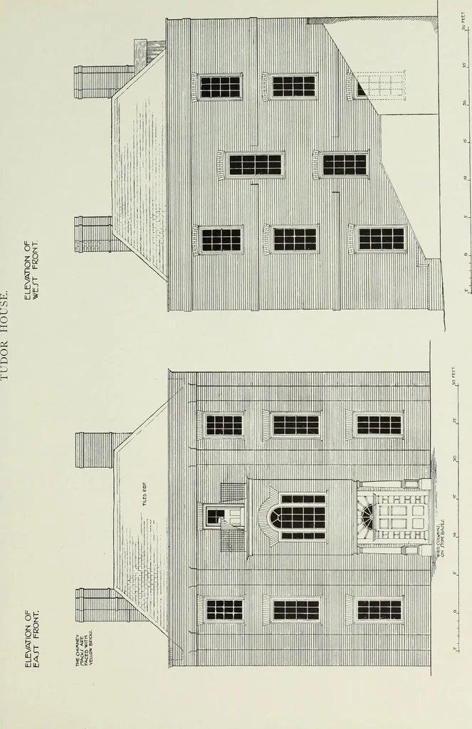 An illustration from The Survey of London : being the first volume of the register of the Committee for the survey of the memorials of greater London, containing the Parish of Bromley-by-Bow, 1900, leaf 104