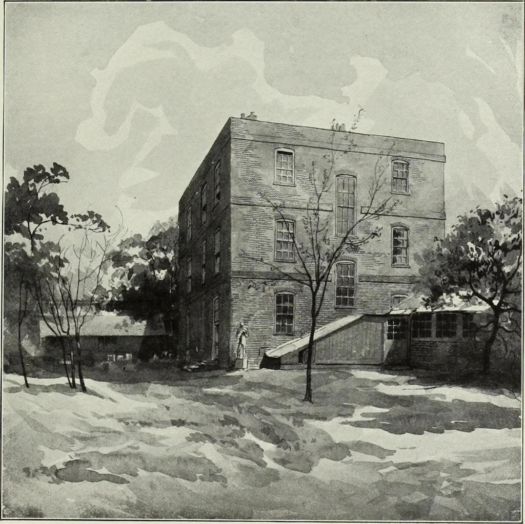 An illustration from The Survey of London : being the first volume of the register of the Committee for the survey of the memorials of greater London, containing the Parish of Bromley-by-Bow, 1900, leaf 110