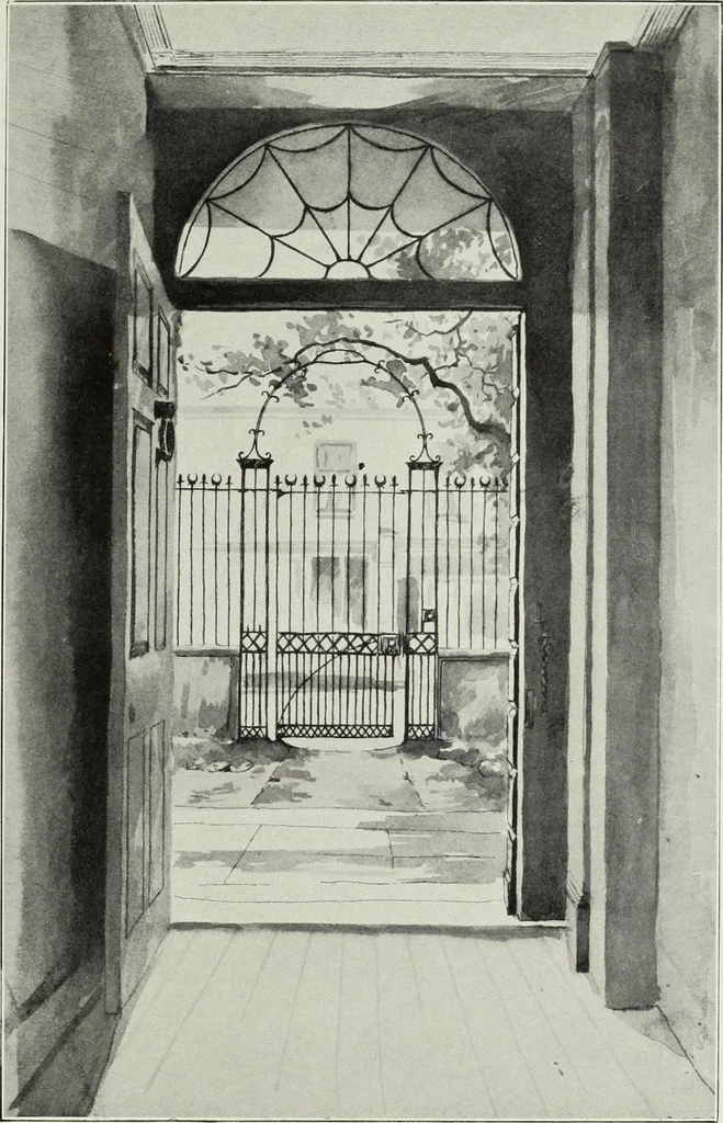 An illustration from The Survey of London : being the first volume of the register of the Committee for the survey of the memorials of greater London, containing the Parish of Bromley-by-Bow, 1900, leaf 114