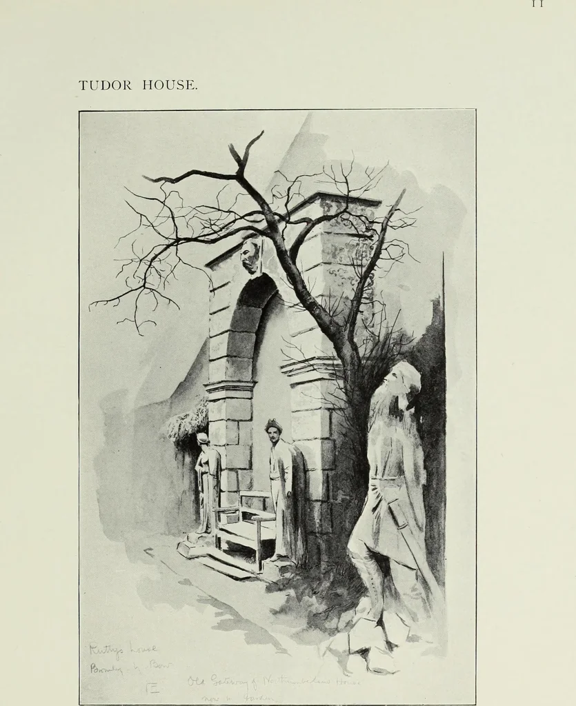An illustration from The Survey of London : being the first volume of the register of the Committee for the survey of the memorials of greater London, containing the Parish of Bromley-by-Bow, 1900, leaf 116