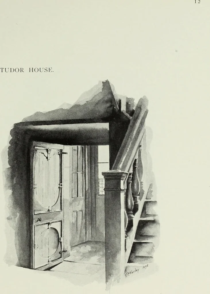 An illustration from The Survey of London : being the first volume of the register of the Committee for the survey of the memorials of greater London, containing the Parish of Bromley-by-Bow, 1900, leaf 118