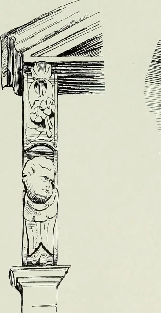 An illustration from The Survey of London : being the first volume of the register of the Committee for the survey of the memorials of greater London, containing the Parish of Bromley-by-Bow, 1900, leaf 130