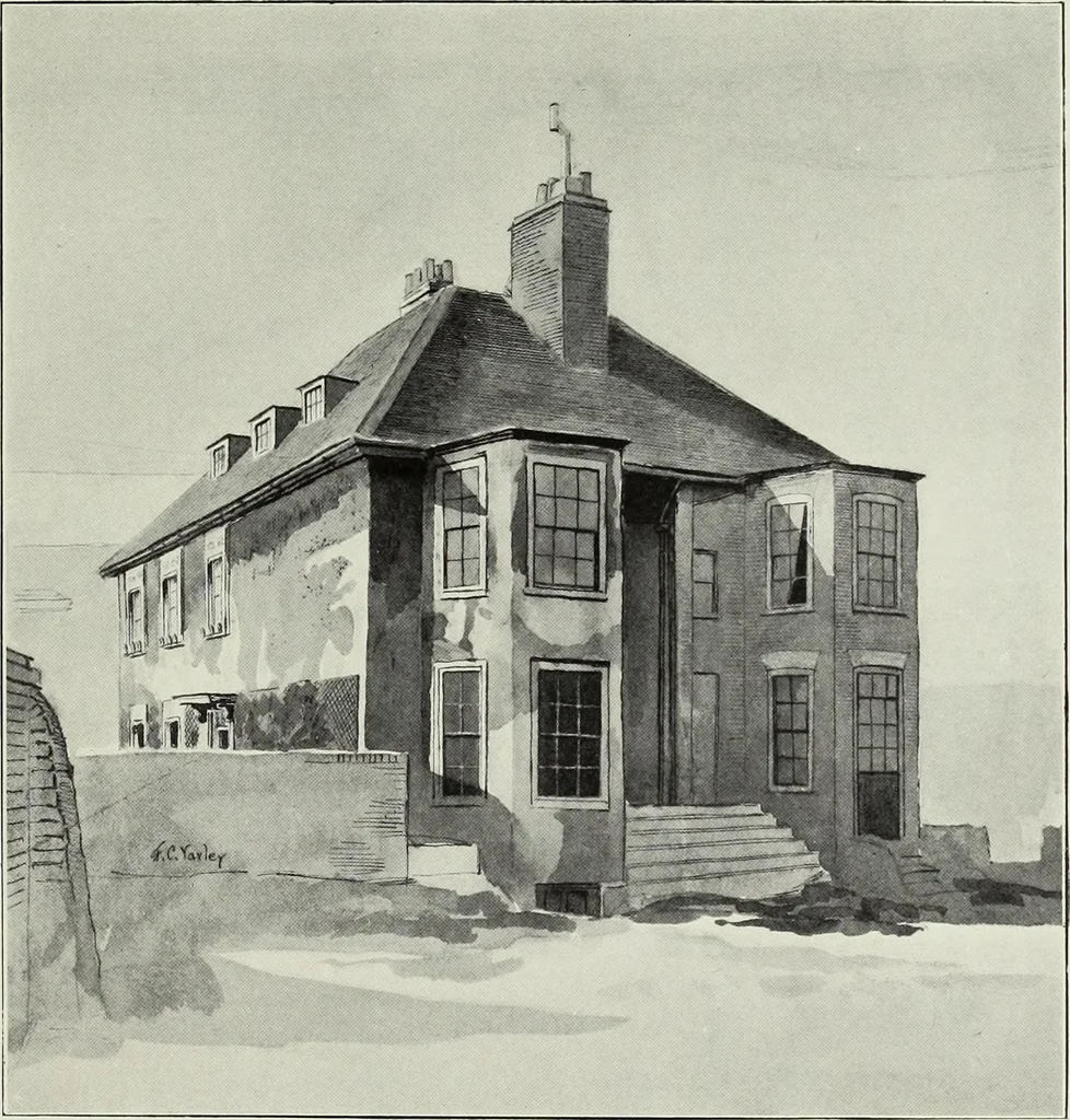 An illustration from The Survey of London : being the first volume of the register of the Committee for the survey of the memorials of greater London, containing the Parish of Bromley-by-Bow, 1900, leaf 132