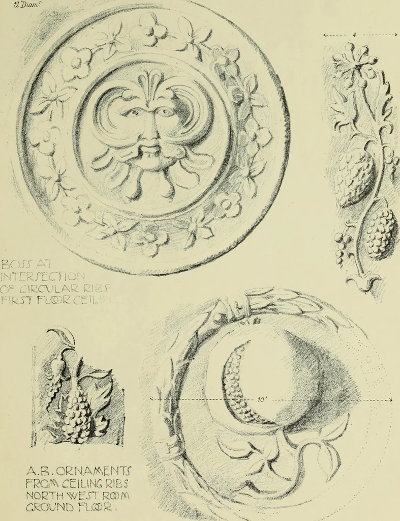 An illustration from The Survey of London : being the first volume of the register of the Committee for the survey of the memorials of greater London, containing the Parish of Bromley-by-Bow, 1900, leaf 150
