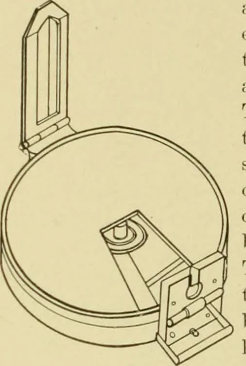 An illustration from Surveying ; a manual of practical instruction in the art of plane surveying, including plotting, leveling, triangulation, line running, cross-sectioning, traversing, and other details of field work, 1910, leaf 83