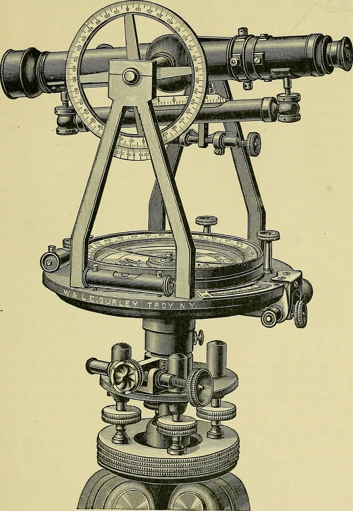 An illustration from Surveying and tables, 1903, leaf 34