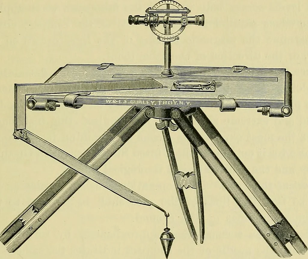 An illustration from Surveying and tables, 1903, leaf 50