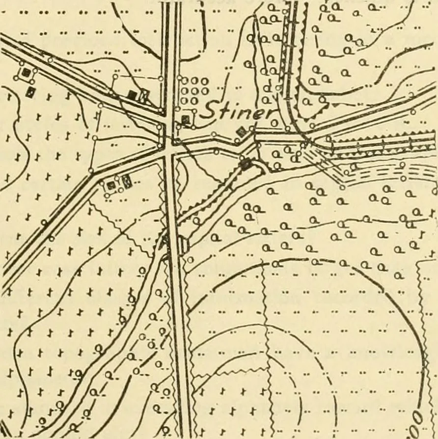 An illustration from Surveying, with sections on map reading. military sketching and topographic drawing, 1919, leaf 214