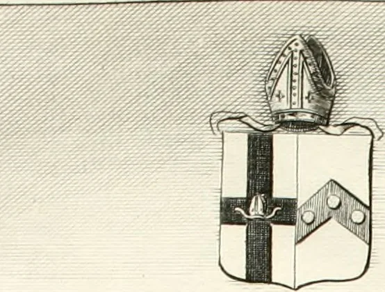 An illustration from A survey of the cathedrals of York, Durham, Carlisle, Chester, Man, Litchfield, Hereford, Worcester, Gloucester, Bristol, Lincoln, Ely, Oxford, Peterborough, Canterbury, Rochester, London, Winchester, Chichester, Norwich, Salisbury, Wells, Exeter, St. Davids, Landaff, Bangor, and St. Asaph : containing an history of their foundations, builders, antient monuments, and inscriptions, endowments, alienations, sales of lands, patronages ... : with an exact account of all the churches and chapels in each diocese, distinguished under their proper archdeaconries and deanries, to what saints dedicated, who patrons of them, and to what religious houses appropriated : the whole extracted from numerous collections out of the registers of every particular see ... : and illustrated with thirty-two curious draughts ... : in three volumes, 1742, leaf 319