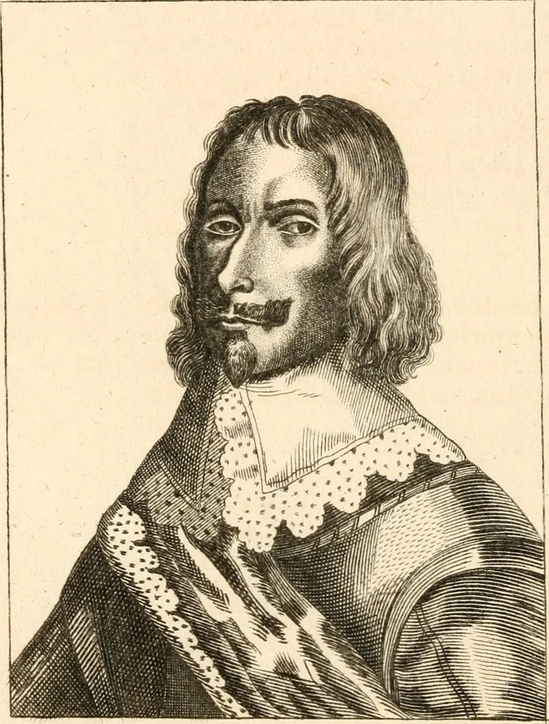An illustration from A survey of England's champions and truths faithfull patriots; or, A Chronological recitement of the principall proceedings of the most worthy commanders of the prosperous armies raised for the preservation of religion, the Kings Majesties Person, the Privileges of Parliament, and the liberty of the subject, [etc.]; with a most exact narration of the several victories, as also the number of commanders and soldiers that have been slain on both sides since these uncivill civill wars began, 1647, leaf 107