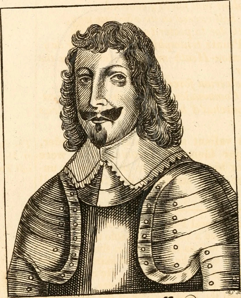 An illustration from A survey of England's champions and truths faithfull patriots; or, A Chronological recitement of the principall proceedings of the most worthy commanders of the prosperous armies raised for the preservation of religion, the Kings Majesties Person, the Privileges of Parliament, and the liberty of the subject, [etc.]; with a most exact narration of the several victories, as also the number of commanders and soldiers that have been slain on both sides since these uncivill civill wars began, 1647, leaf 145