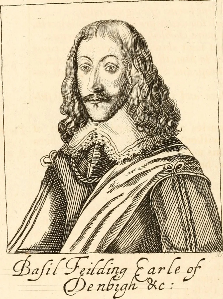 An illustration from A survey of England's champions and truths faithfull patriots; or, A Chronological recitement of the principall proceedings of the most worthy commanders of the prosperous armies raised for the preservation of religion, the Kings Majesties Person, the Privileges of Parliament, and the liberty of the subject, [etc.]; with a most exact narration of the several victories, as also the number of commanders and soldiers that have been slain on both sides since these uncivill civill wars began, 1647, leaf 63