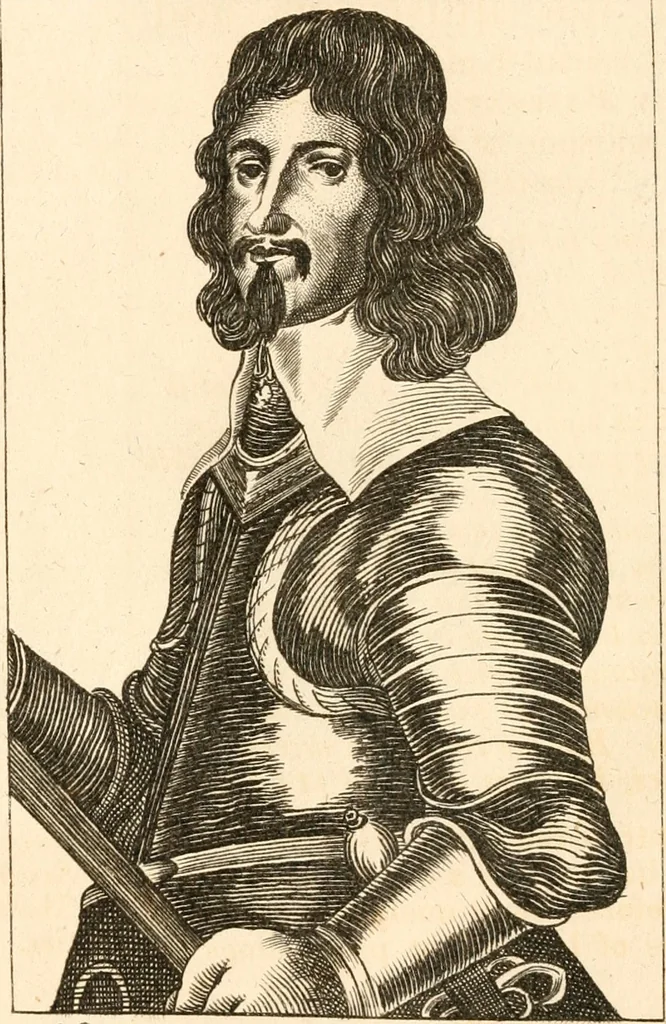 An illustration from A survey of England's champions and truths faithfull patriots; or, A Chronological recitement of the principall proceedings of the most worthy commanders of the prosperous armies raised for the preservation of religion, the Kings Majesties Person, the Privileges of Parliament, and the liberty of the subject, [etc.]; with a most exact narration of the several victories, as also the number of commanders and soldiers that have been slain on both sides since these uncivill civill wars began, 1647, leaf 91