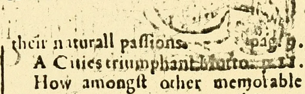 An illustration from A survey of history: or, A nursery for gentry, 1638, leaf 30