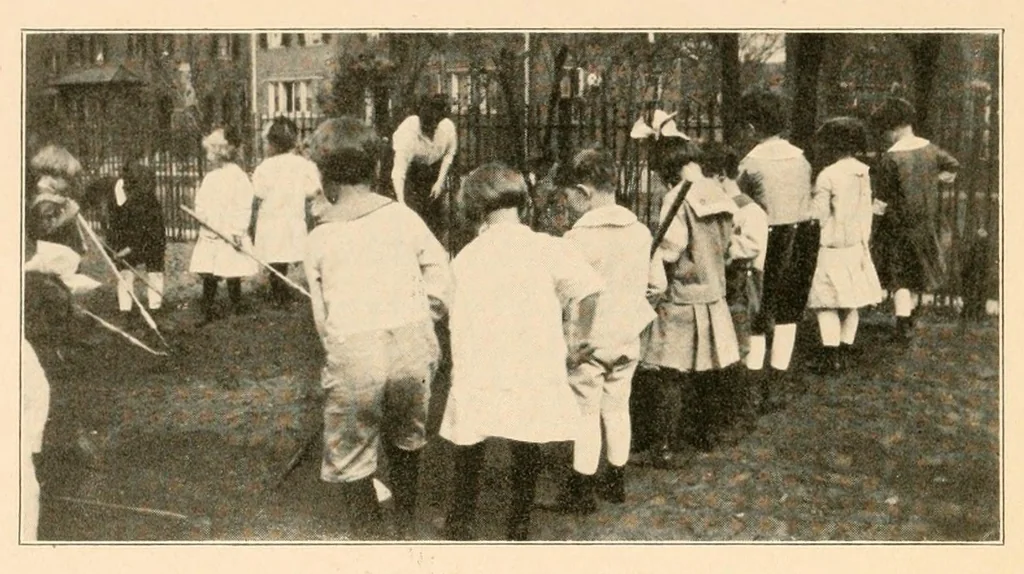 An illustration from Survey of the kindergartens of Richmond, Indiana, 1917, leaf 54