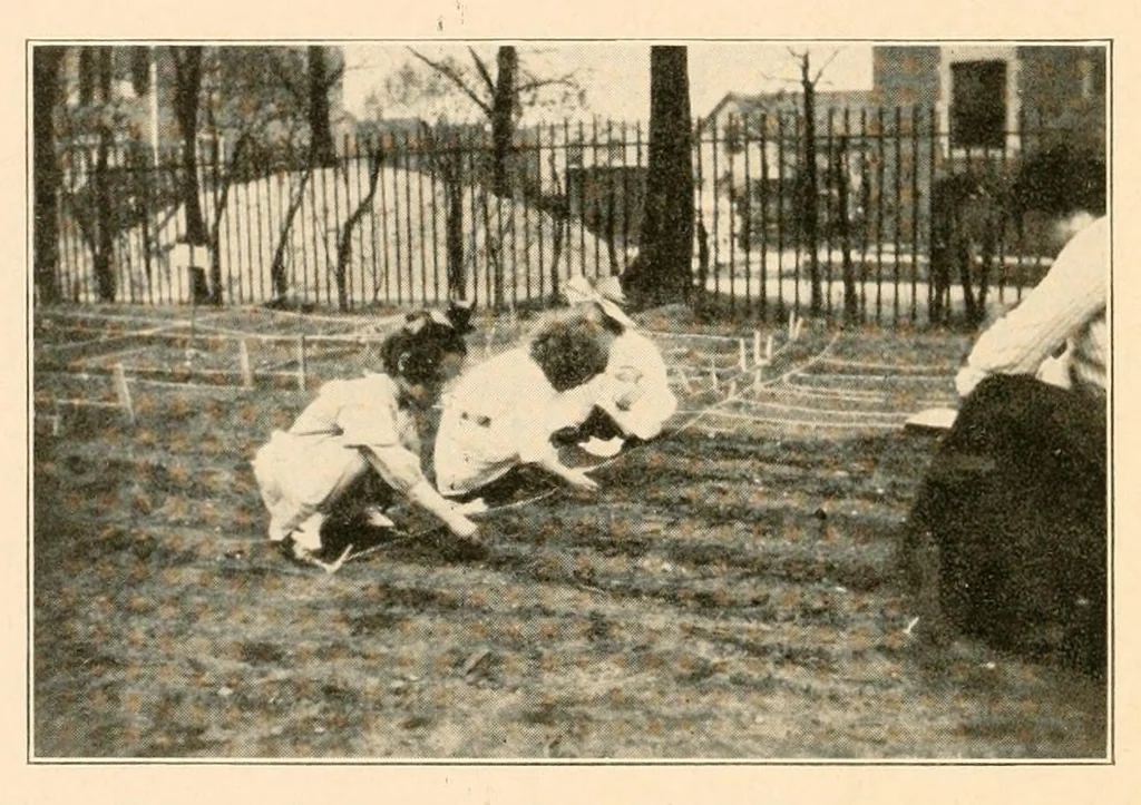 An illustration from Survey of the kindergartens of Richmond, Indiana, 1917, leaf 54