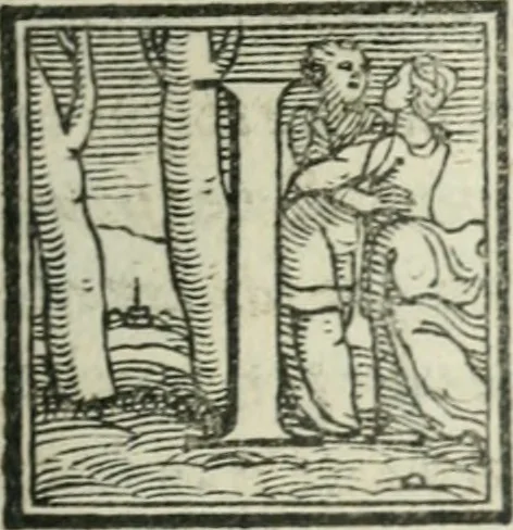 An illustration from Svpplimento delle piacevoli, ingeniose, et argutissime lettre. Indrizzate a diuersi, sotto varij, & bellissimi discorsi, nello antico volgare idioma composte, & dichiarite con moralissimi vocaboli, 1556, leaf 114