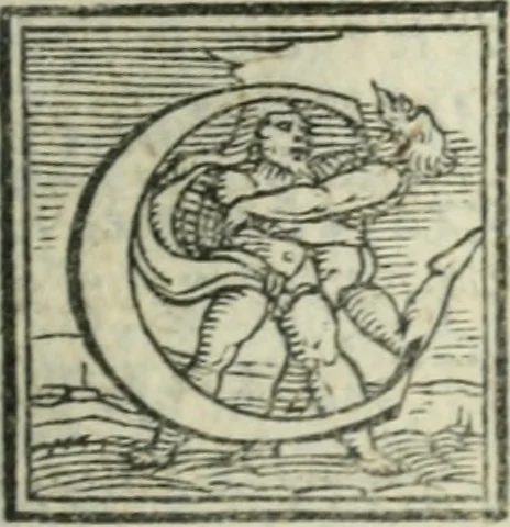 An illustration from Svpplimento delle piacevoli, ingeniose, et argutissime lettre. Indrizzate a diuersi, sotto varij, & bellissimi discorsi, nello antico volgare idioma composte, & dichiarite con moralissimi vocaboli, 1556, leaf 134