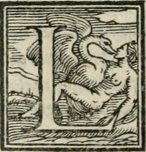 An illustration from Svpplimento delle piacevoli, ingeniose, et argutissime lettre. Indrizzate a diuersi, sotto varij, & bellissimi discorsi, nello antico volgare idioma composte, & dichiarite con moralissimi vocaboli, 1556, leaf 15