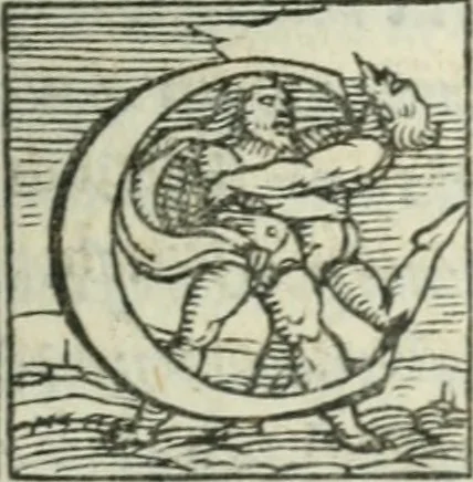 An illustration from Svpplimento delle piacevoli, ingeniose, et argutissime lettre. Indrizzate a diuersi, sotto varij, & bellissimi discorsi, nello antico volgare idioma composte, & dichiarite con moralissimi vocaboli, 1556, leaf 22