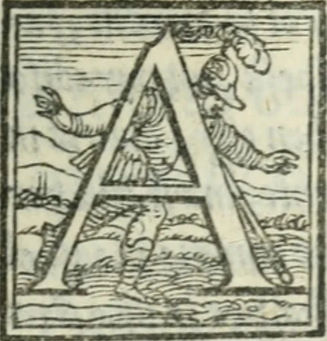 An illustration from Svpplimento delle piacevoli, ingeniose, et argutissime lettre. Indrizzate a diuersi, sotto varij, & bellissimi discorsi, nello antico volgare idioma composte, & dichiarite con moralissimi vocaboli, 1556, leaf 26