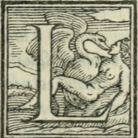 An illustration from Svpplimento delle piacevoli, ingeniose, et argutissime lettre. Indrizzate a diuersi, sotto varij, & bellissimi discorsi, nello antico volgare idioma composte, & dichiarite con moralissimi vocaboli, 1556, leaf 56