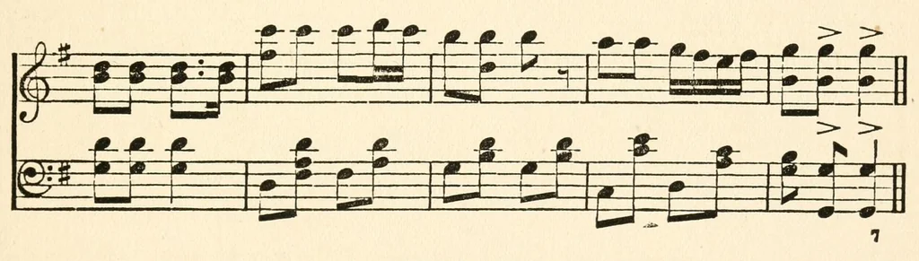 An illustration from Swedish recreative exercises for school and playground, 1911, leaf 57