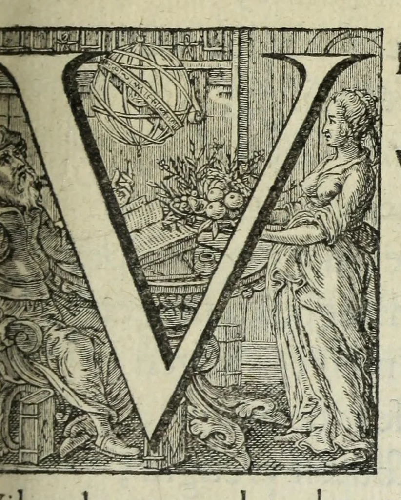 An illustration from 's Werelts begin, midden, eynde, besloten in den trou-ringh : met den proefsteen van den selven, 1637, leaf 217