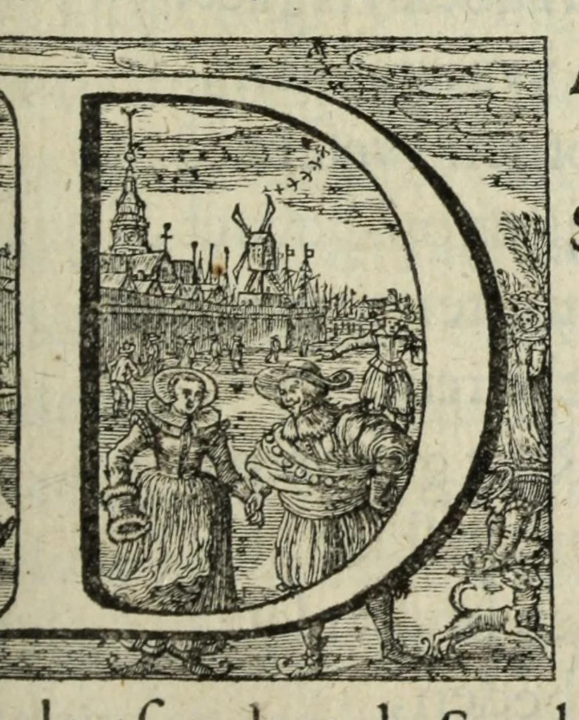 An illustration from 's Werelts begin, midden, eynde, besloten in den trou-ringh : met den proefsteen van den selven, 1637, leaf 283