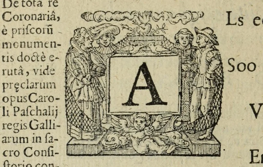 An illustration from 's Werelts begin, midden, eynde, besloten in den trou-ringh : met den proefsteen van den selven, 1637, leaf 794