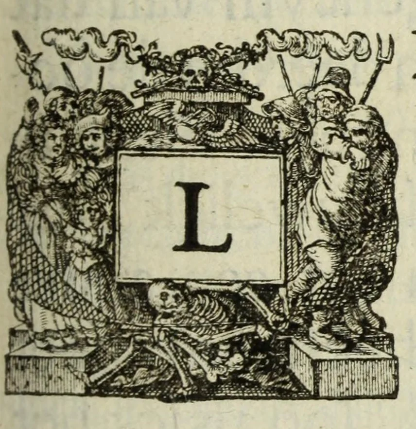 An illustration from 's Werelts begin, midden, eynde, besloten in den trou-ringh : met den proefsteen van den selven, 1637, leaf 827