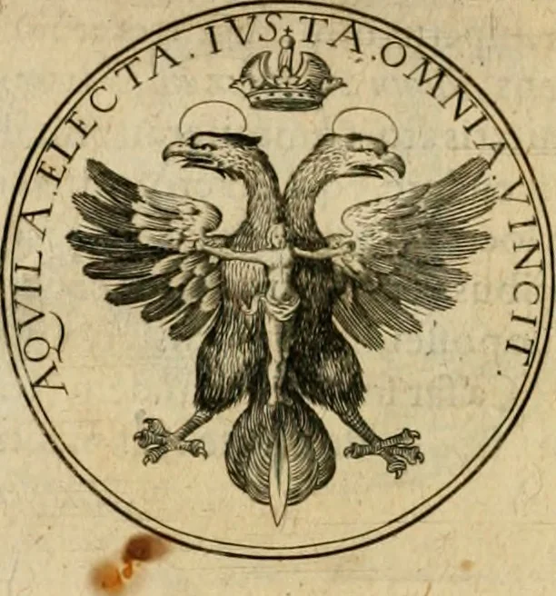 An illustration from Sylloge numismatum elegantiorum, quae diuersi impp., reges, principes, comites, respublicae diuersas ob causas ab anno 1500 ad annum usq[ue] 1600 cudi fecerunt, concinnata & historica narratione (sed breui) illustrata, 1620, leaf 129