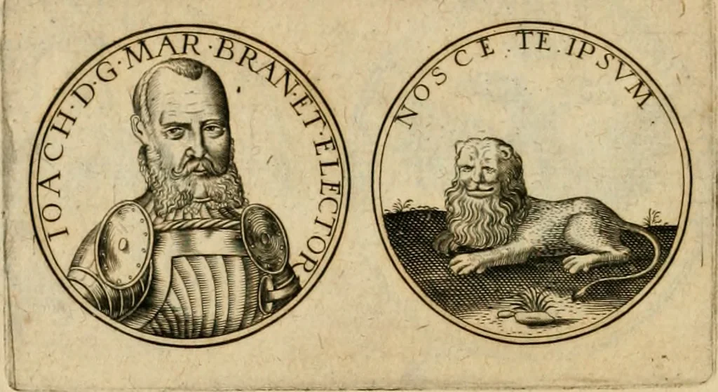 An illustration from Sylloge numismatum elegantiorum, quae diuersi impp., reges, principes, comites, respublicae diuersas ob causas ab anno 1500 ad annum usq[ue] 1600 cudi fecerunt, concinnata & historica narratione (sed breui) illustrata, 1620, leaf 131
