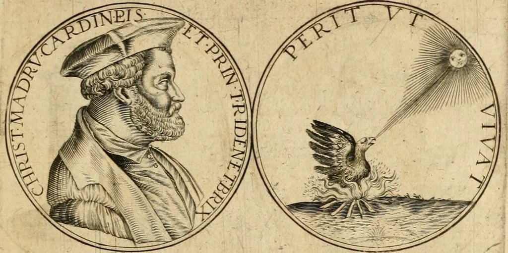 An illustration from Sylloge numismatum elegantiorum, quae diuersi impp., reges, principes, comites, respublicae diuersas ob causas ab anno 1500 ad annum usq[ue] 1600 cudi fecerunt, concinnata & historica narratione (sed breui) illustrata, 1620, leaf 146