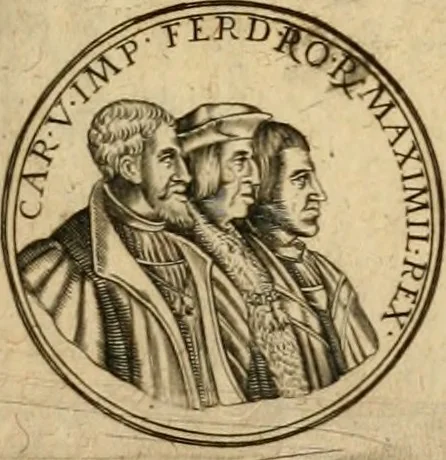 An illustration from Sylloge numismatum elegantiorum, quae diuersi impp., reges, principes, comites, respublicae diuersas ob causas ab anno 1500 ad annum usq[ue] 1600 cudi fecerunt, concinnata & historica narratione (sed breui) illustrata, 1620, leaf 160