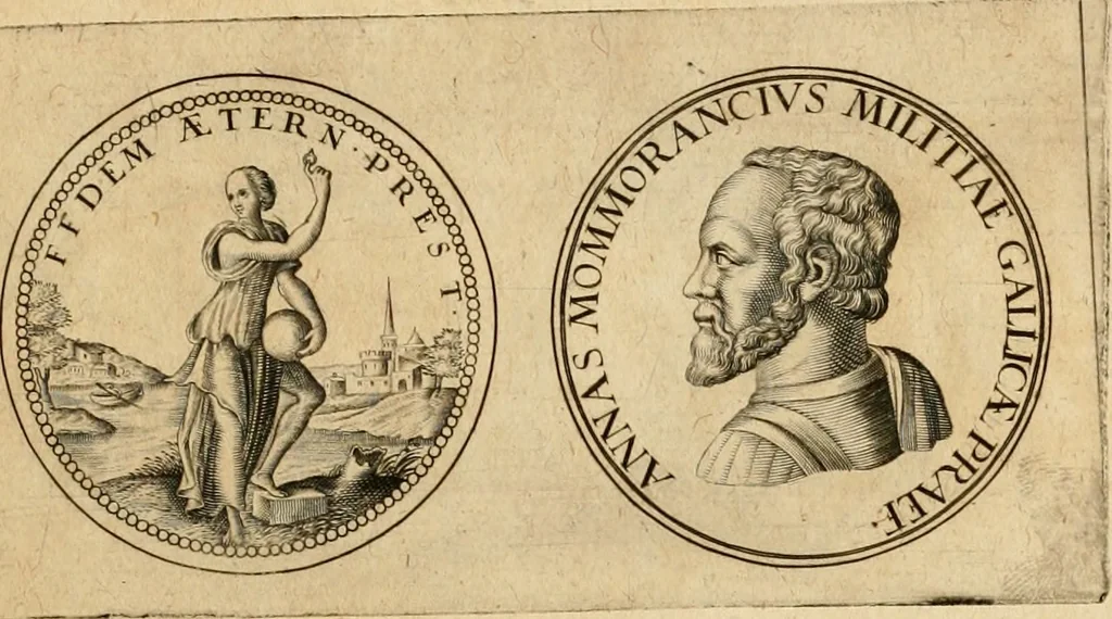 An illustration from Sylloge numismatum elegantiorum, quae diuersi impp., reges, principes, comites, respublicae diuersas ob causas ab anno 1500 ad annum usq[ue] 1600 cudi fecerunt, concinnata & historica narratione (sed breui) illustrata, 1620, leaf 164