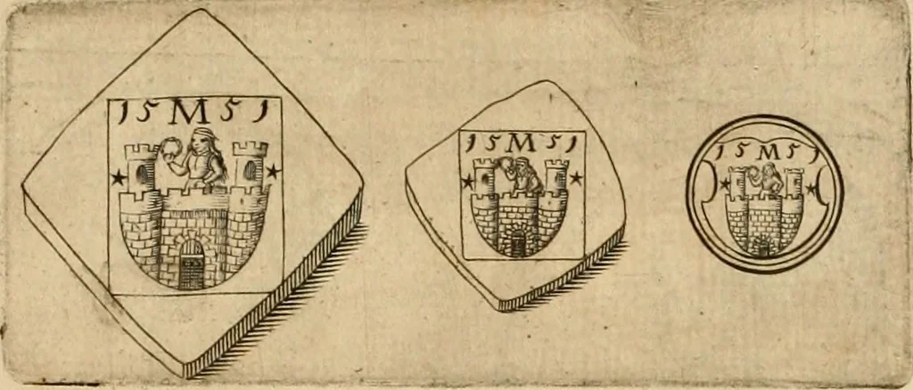 An illustration from Sylloge numismatum elegantiorum, quae diuersi impp., reges, principes, comites, respublicae diuersas ob causas ab anno 1500 ad annum usq[ue] 1600 cudi fecerunt, concinnata & historica narratione (sed breui) illustrata, 1620, leaf 170