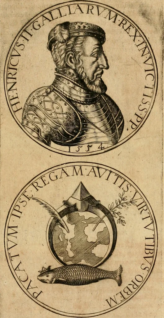 An illustration from Sylloge numismatum elegantiorum, quae diuersi impp., reges, principes, comites, respublicae diuersas ob causas ab anno 1500 ad annum usq[ue] 1600 cudi fecerunt, concinnata & historica narratione (sed breui) illustrata, 1620, leaf 196