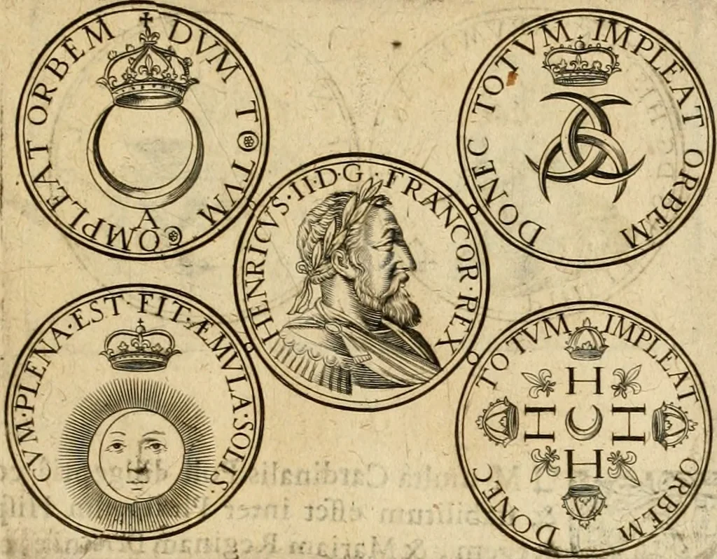 An illustration from Sylloge numismatum elegantiorum, quae diuersi impp., reges, principes, comites, respublicae diuersas ob causas ab anno 1500 ad annum usq[ue] 1600 cudi fecerunt, concinnata & historica narratione (sed breui) illustrata, 1620, leaf 198