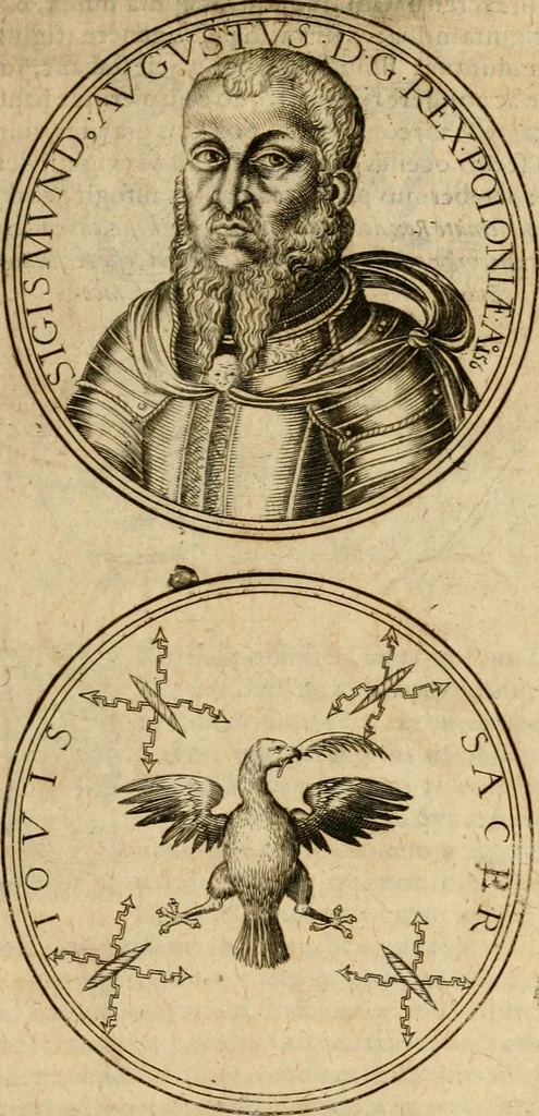 An illustration from Sylloge numismatum elegantiorum, quae diuersi impp., reges, principes, comites, respublicae diuersas ob causas ab anno 1500 ad annum usq[ue] 1600 cudi fecerunt, concinnata & historica narratione (sed breui) illustrata, 1620, leaf 238