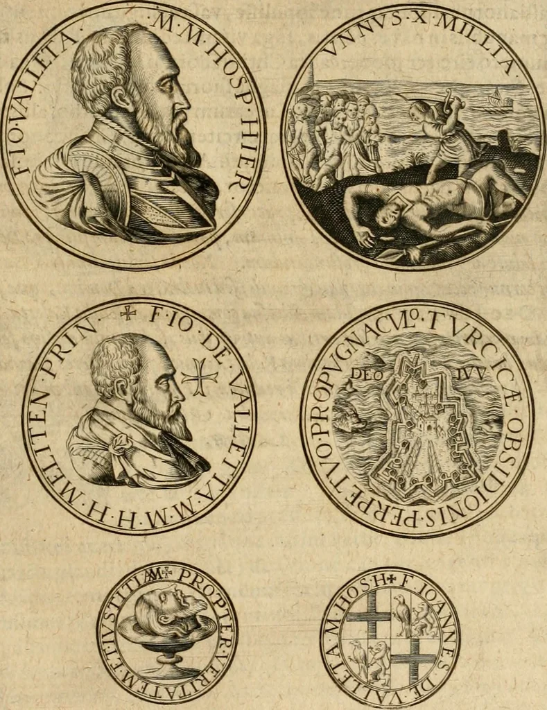An illustration from Sylloge numismatum elegantiorum, quae diuersi impp., reges, principes, comites, respublicae diuersas ob causas ab anno 1500 ad annum usq[ue] 1600 cudi fecerunt, concinnata & historica narratione (sed breui) illustrata, 1620, leaf 244