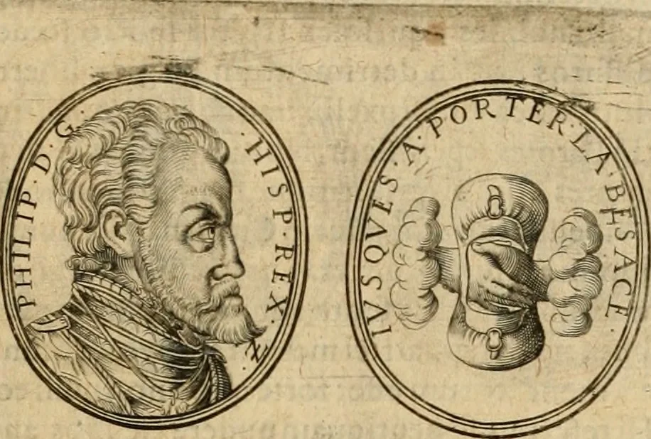 An illustration from Sylloge numismatum elegantiorum, quae diuersi impp., reges, principes, comites, respublicae diuersas ob causas ab anno 1500 ad annum usq[ue] 1600 cudi fecerunt, concinnata & historica narratione (sed breui) illustrata, 1620, leaf 250