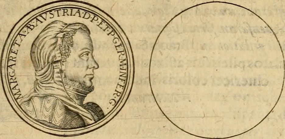 An illustration from Sylloge numismatum elegantiorum, quae diuersi impp., reges, principes, comites, respublicae diuersas ob causas ab anno 1500 ad annum usq[ue] 1600 cudi fecerunt, concinnata & historica narratione (sed breui) illustrata, 1620, leaf 250